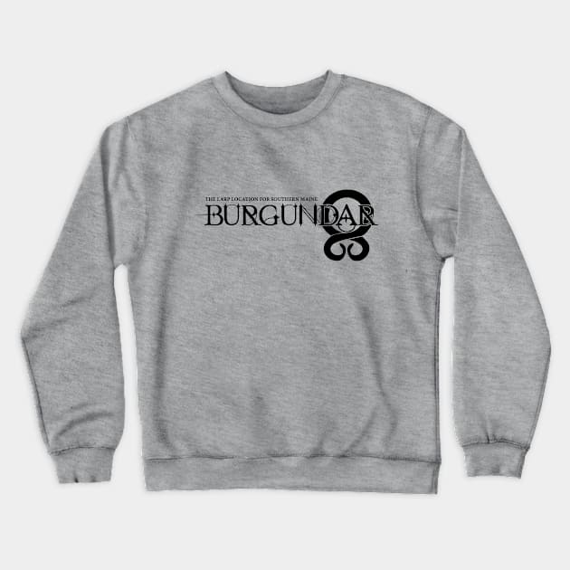 Burgundar Full Black Crewneck Sweatshirt by Burgundar L3C